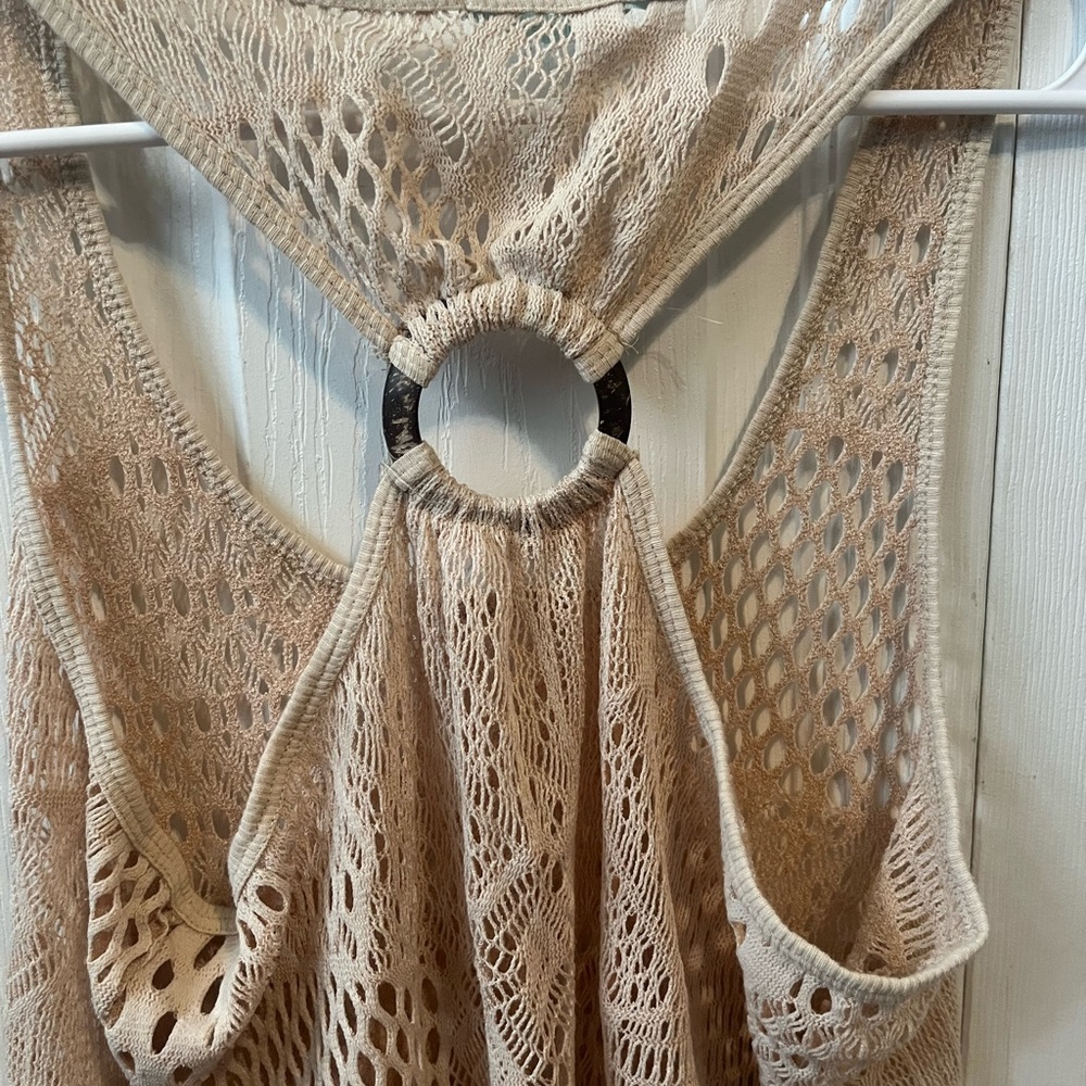 Maurice’s Tan Crochet Top! Medium.